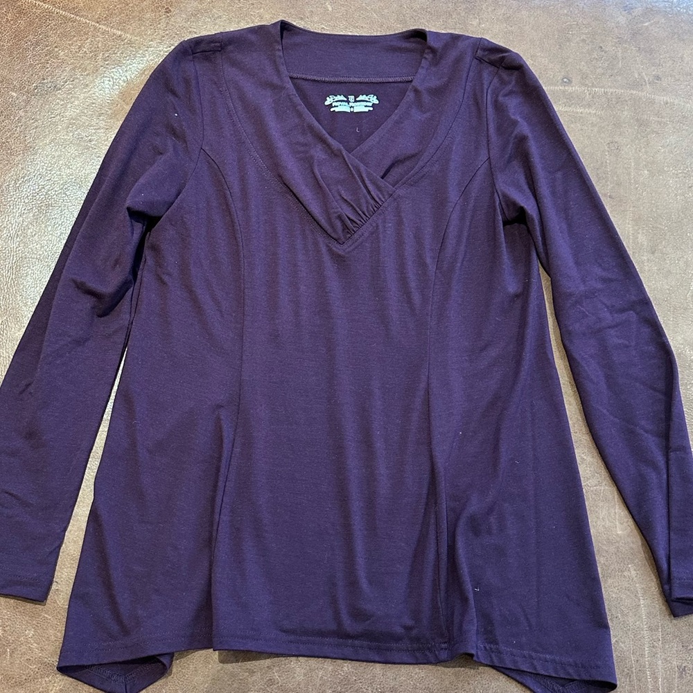 Royal Robbins Long Sleeved Tee, Purple, Women's Sm